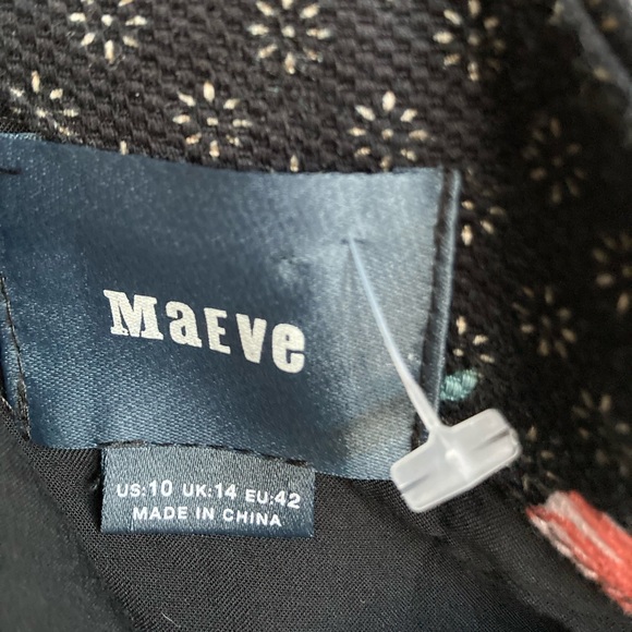 MAEVE FOR ANTHROPOLOGIE | one shoulder floral dress with lace trim - Picture 8 of 8